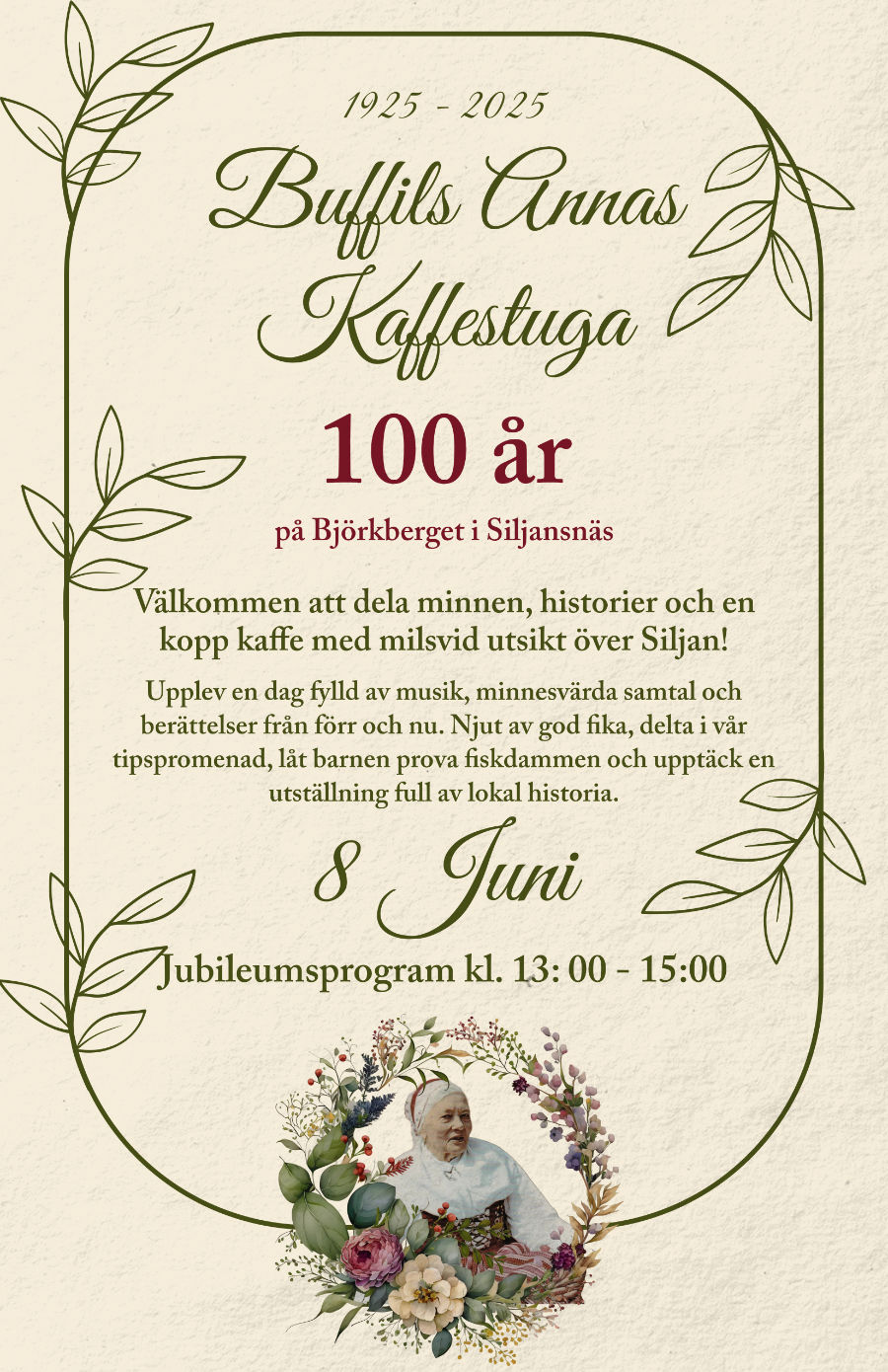 Buffils Annas kaffestuga 100 år
