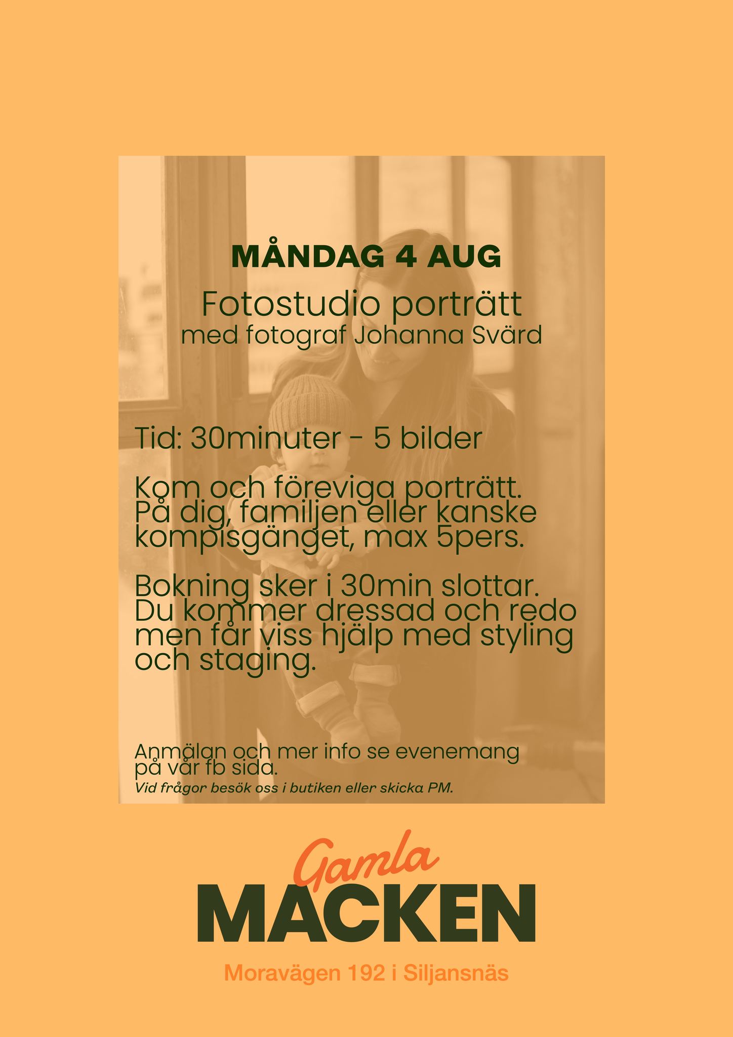 Fotostudio porträtt i Gamla Macken