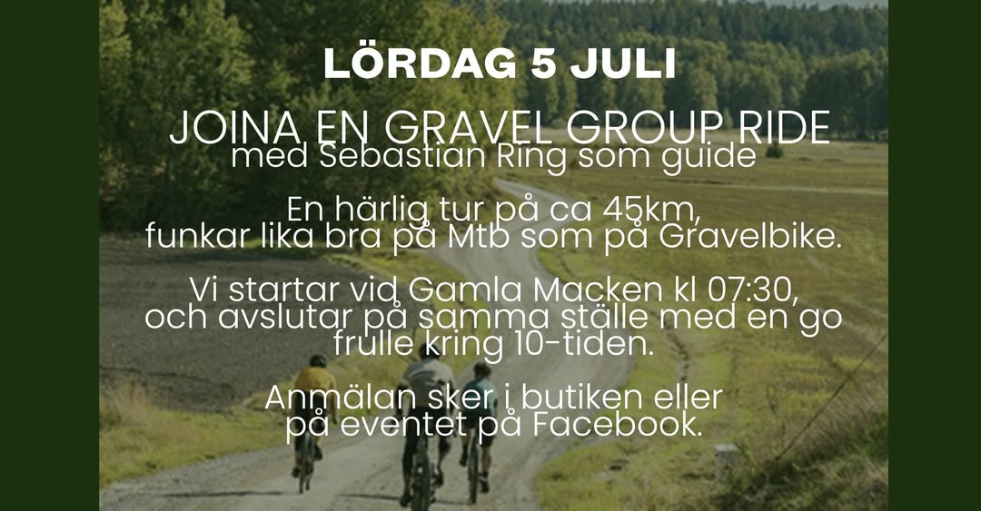 Gravel Group Ride Siljansnäs