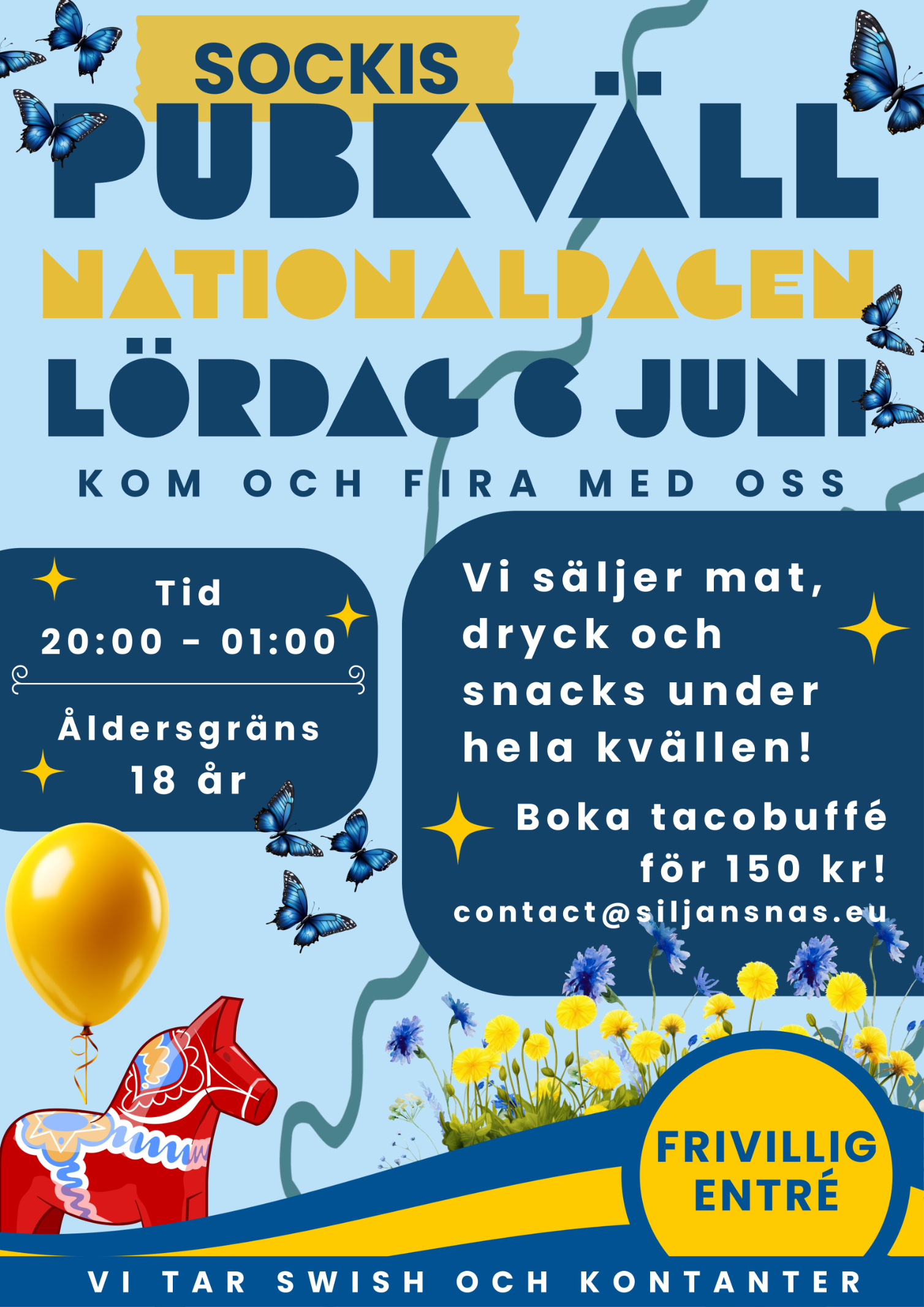 Nationaldags pub på Sockis